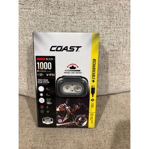 Coast RL22R Rechargeable Headlamp 1000 Lumens LED Flashlight IP54 Dual Power